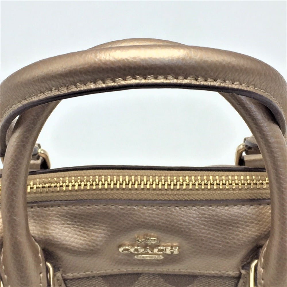 COACH COACH シグネチャー2wayバッグ ミニボストンバッグ F36702