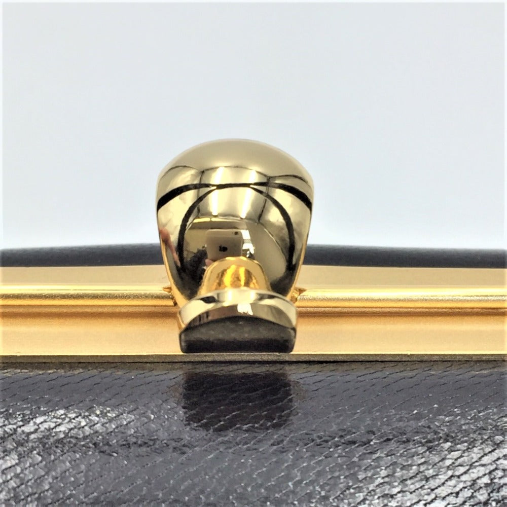 KANEMATSU (銀座かねまつ) ハンドバッグ GINZA Kanematsu フォーマルハンドバッグ ブラック 縦型タイプ 美品