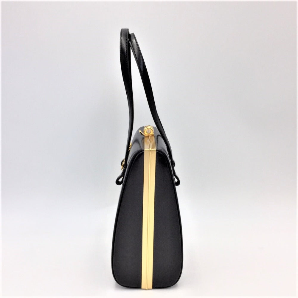 KANEMATSU (銀座かねまつ) ハンドバッグ GINZA Kanematsu フォーマルハンドバッグ ブラック 縦型タイプ 美品