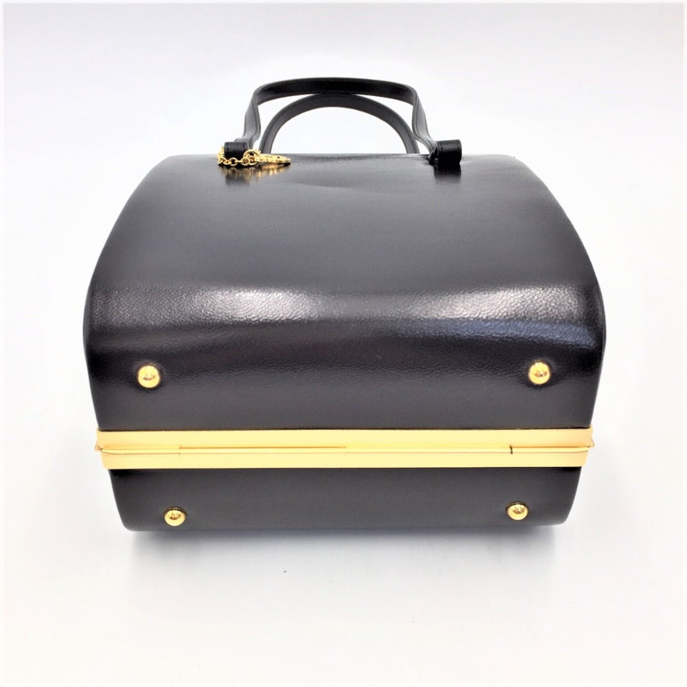 KANEMATSU (銀座かねまつ) ハンドバッグ GINZA Kanematsu フォーマルハンドバッグ ブラック 縦型タイプ 美品