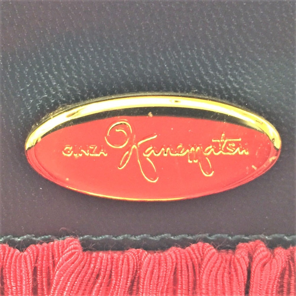 KANEMATSU (銀座かねまつ) ハンドバッグ GINZA Kanematsu フォーマルハンドバッグ ブラック 縦型タイプ 美品