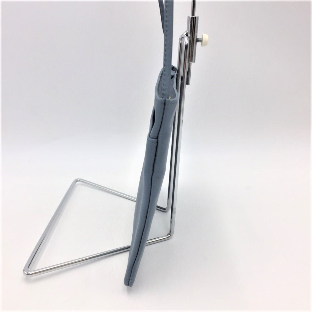 ショルダーバッグ deux C ドゥーセー シンプルレザーサコッシュ ブルーグレー 5095-701 美品