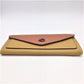 COACH (コーチ) 長財布 COACH ウィンソフトウォレット カラーブロック バイカラー フラックスマルチ C2622 美品