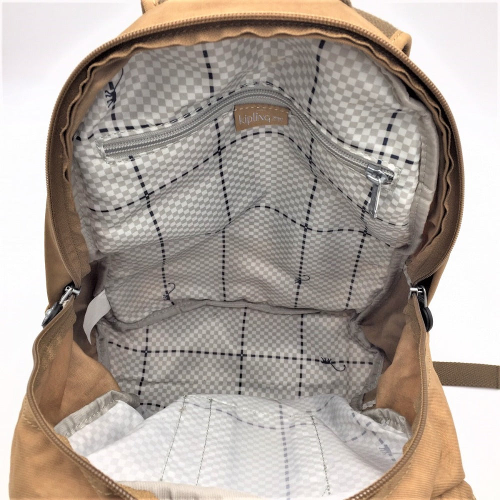 Kipling (キプリング) リュック・デイパック kiplingキプリング　フロントポケット付きリュック　ブラウン　K15016-17V 美品