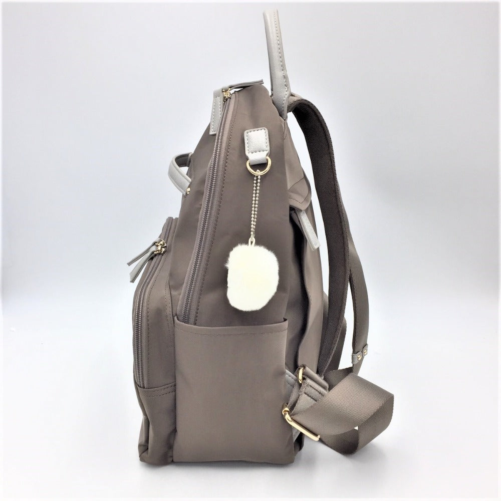 Kanana project (カナナプロジェクト) リュック・デイパック Kanana Project　リュックサック　エブリーリュック　背面ポケット付き　大　グレージュ　31662 美品