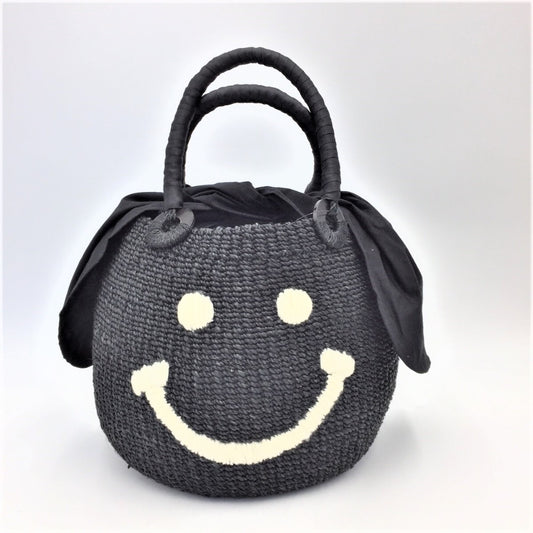 a-jolie アジョリー トートバッグ スマイルカゴバッグ　ブラック　SI-1803 美品