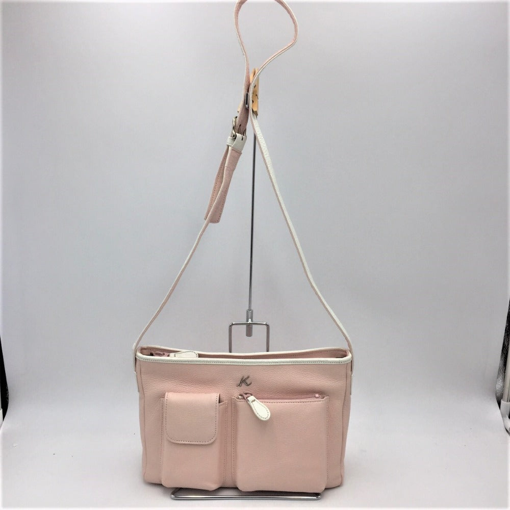 Kitamura (キタムラ) ショルダーバッグ kitamura.2 K2 牛革ショルダーバッグ ピンク 美品