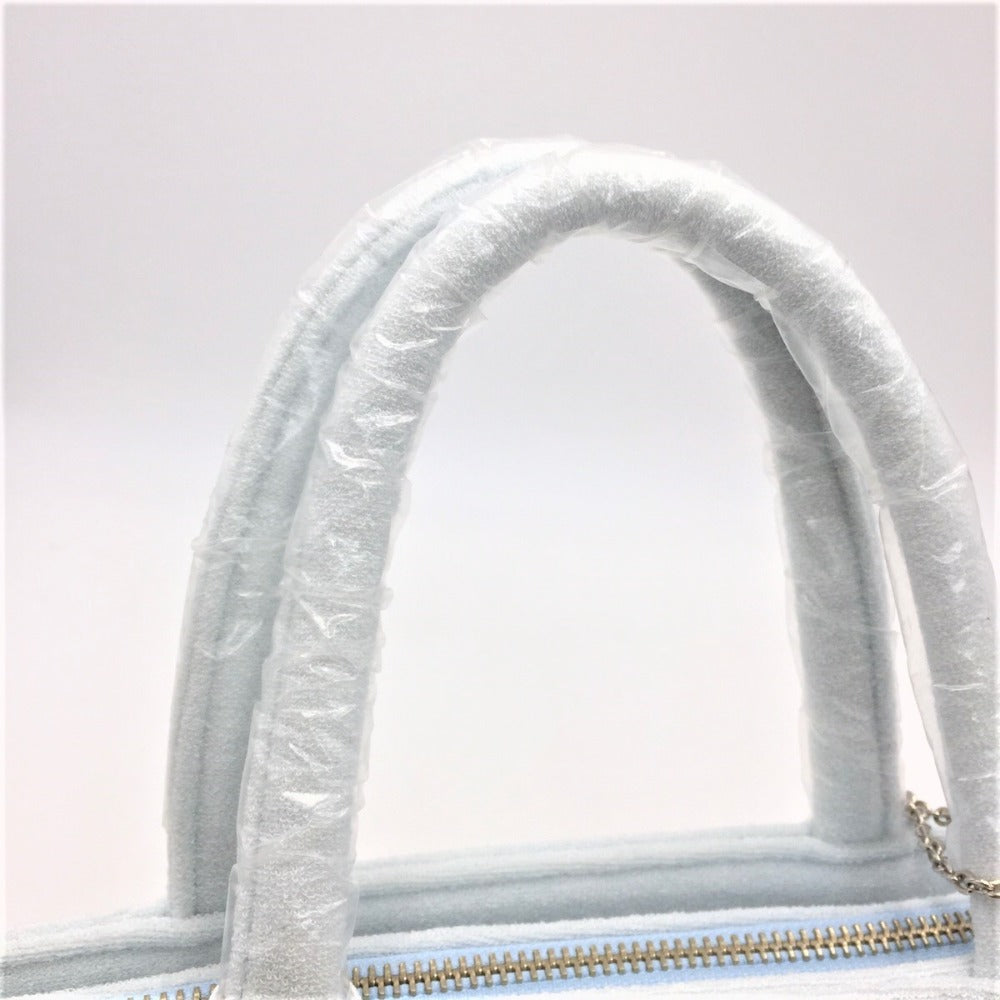 courreges courreges クレージュ トートバッグ ライトブルー パイル