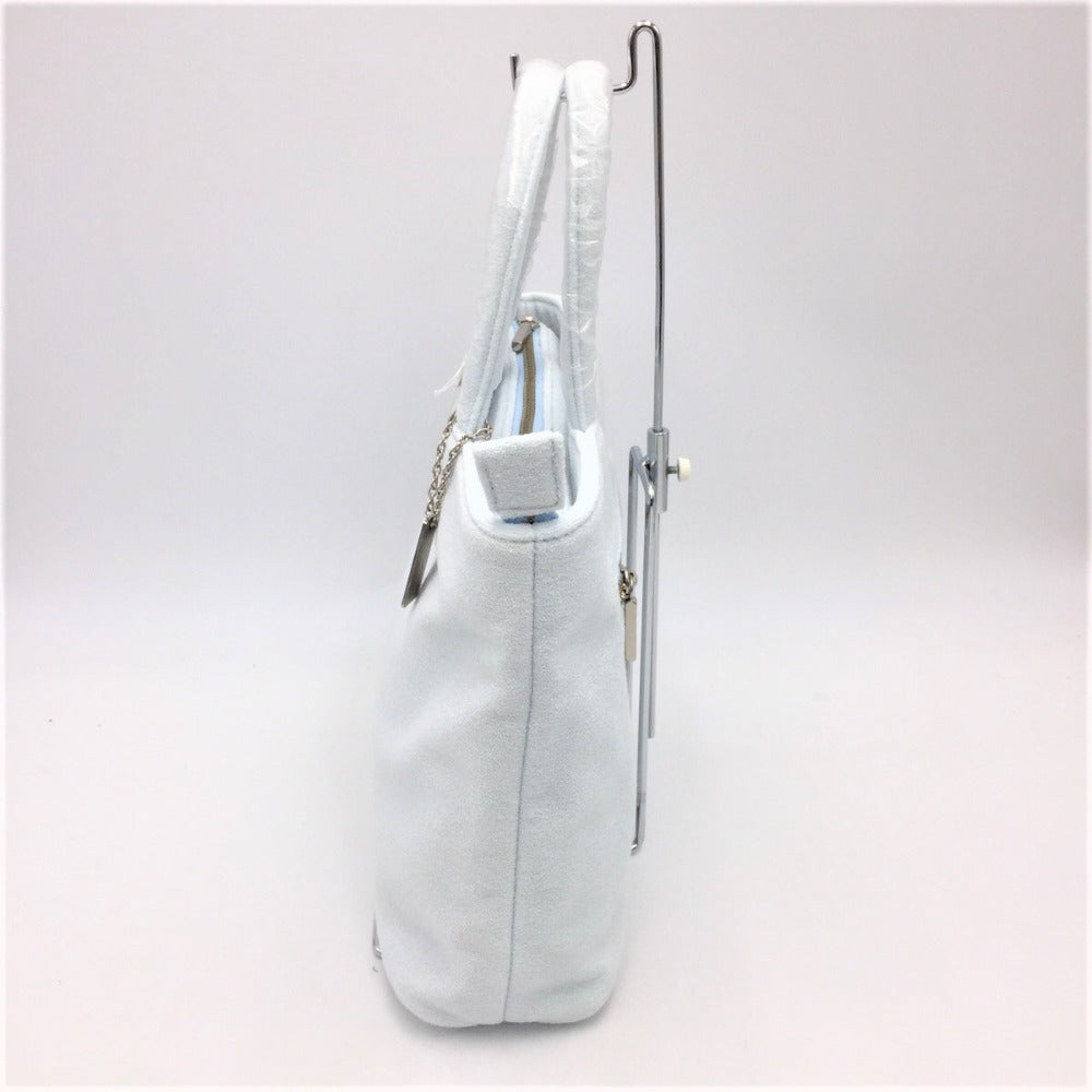 courreges (クレージュ) トートバッグ courreges　クレージュ　トートバッグ　ライトブルー　パイル 未使用品