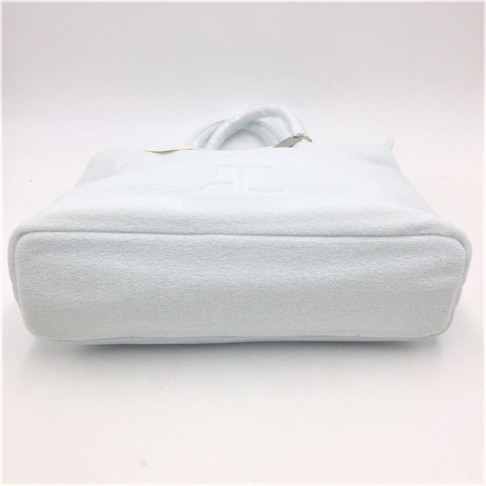 courreges (クレージュ) トートバッグ courreges　クレージュ　トートバッグ　ライトブルー　パイル 未使用品