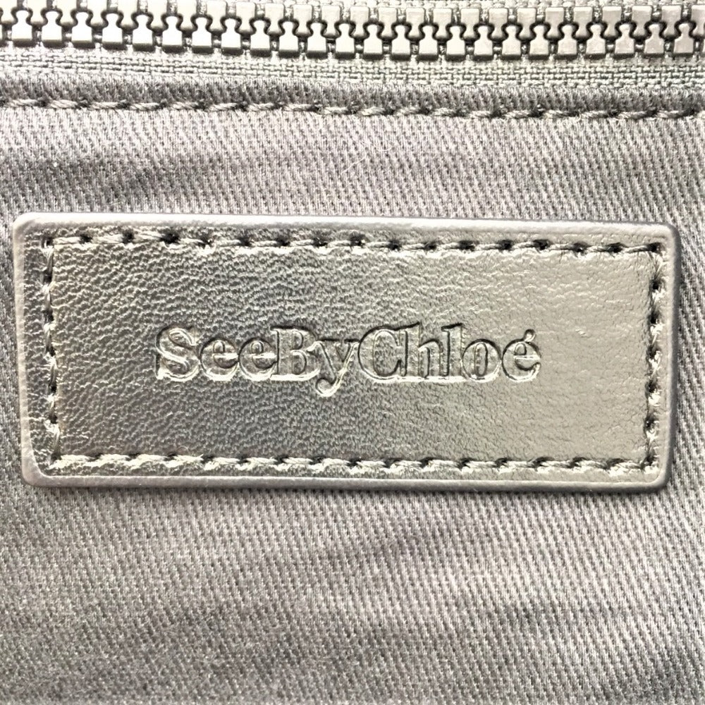 SEE BY CHLOE (シーバイクロエ) トートバッグ SeeByChloe　ジョイライダー ナイロントートバッグ　ブラック　スターチャーム付き