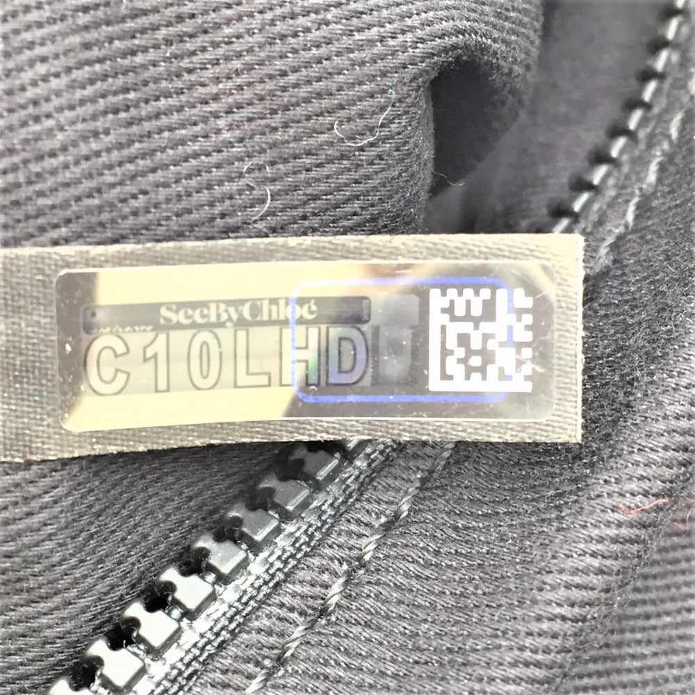 SEE BY CHLOE (シーバイクロエ) トートバッグ SeeByChloe　ジョイライダー ナイロントートバッグ　ブラック　スターチャーム付き