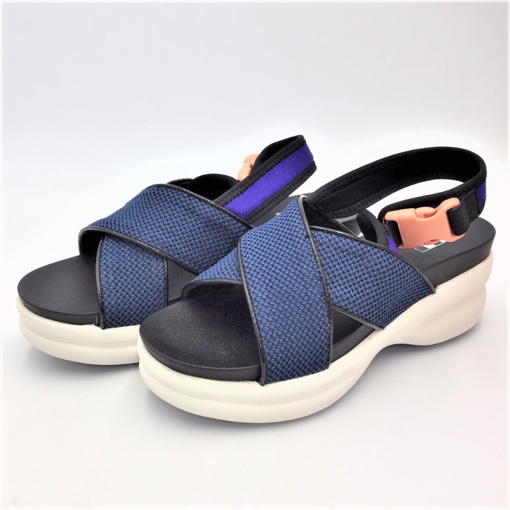 NO NAME ノーネーム サンダル CONCRETE 91824-NAVY 24.5cm 美品