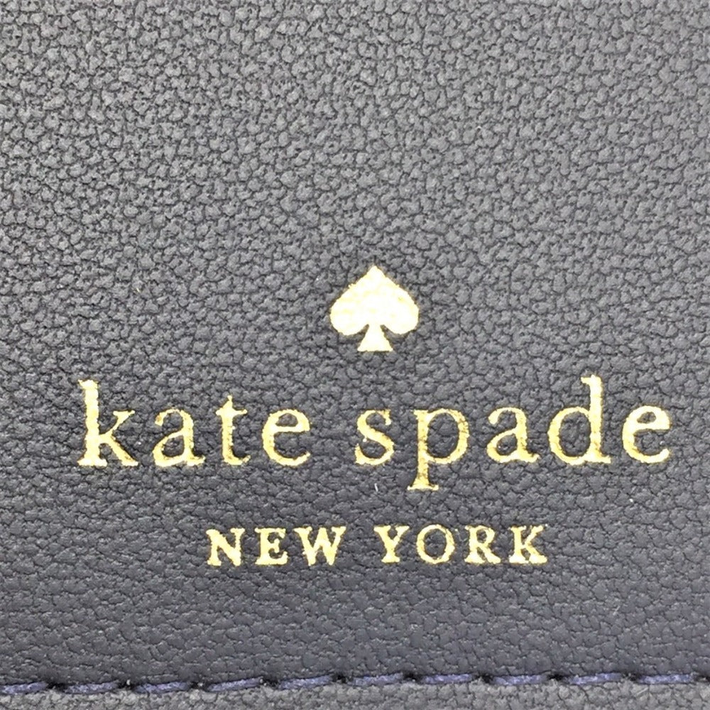 Kate Spade (ケイトスペード) 二つ折り財布 kate spade 二つ折り財布 クリームマルチ ステイシーダンシングチェリーズプリント K6864 美品