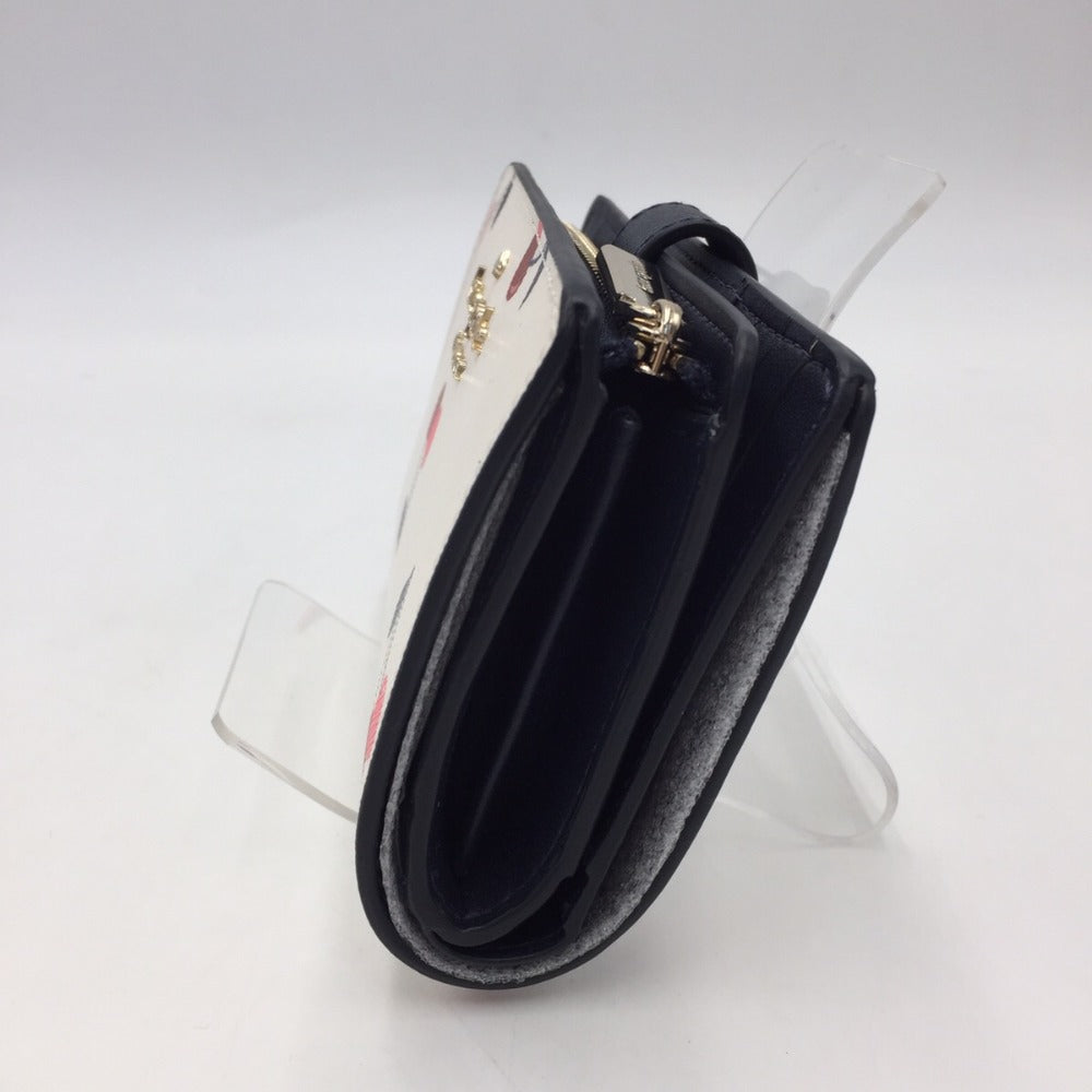 Kate Spade (ケイトスペード) 二つ折り財布 kate spade 二つ折り財布 クリームマルチ ステイシーダンシングチェリーズプリント K6864 美品