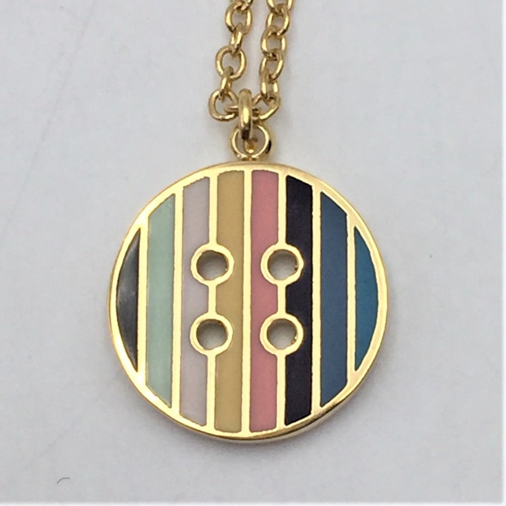 ネックレス Paul Smith ポールスミス ボタン ネックレス マルチカラー 美品