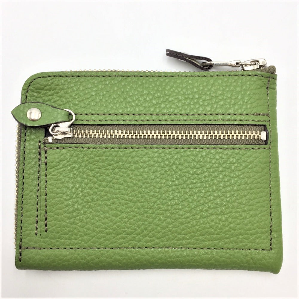 AGILITY (アジリティ) 長財布 AGILITY L字ファスナーウォレット グリーン 9100 9100 美品