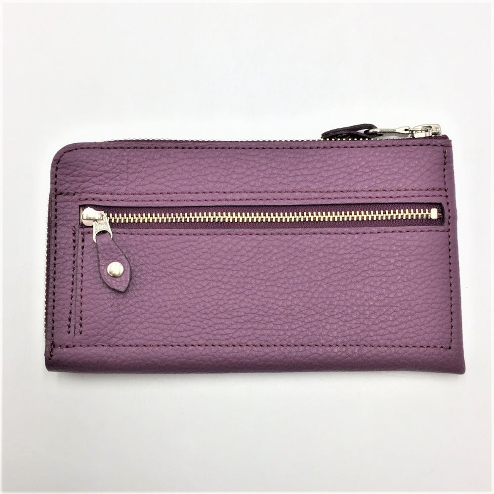 AGILITY (アジリティ) 長財布 AGILITY アリニエ 長財布L字ファスナーウォレット パープル 9122 9122 美品