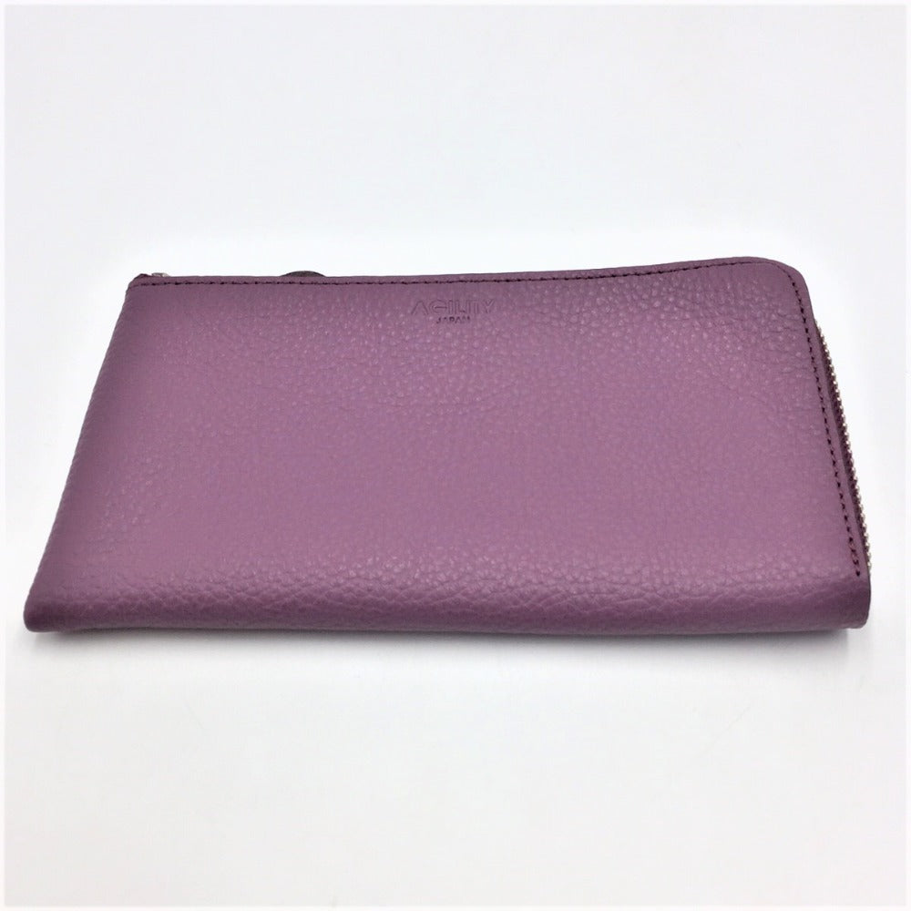 AGILITY (アジリティ) 長財布 AGILITY アリニエ 長財布L字ファスナーウォレット パープル 9122 9122 美品