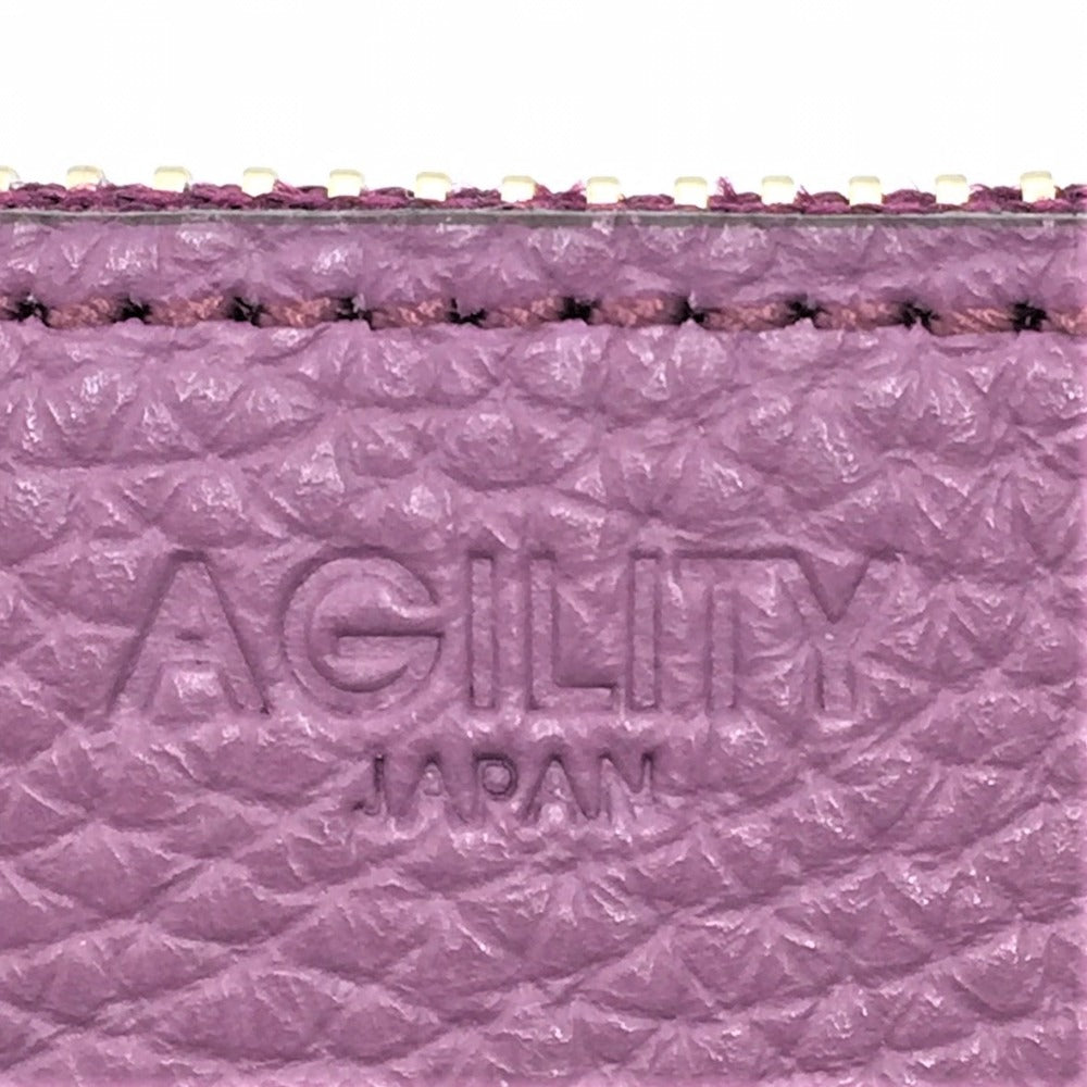 AGILITY (アジリティ) 長財布 AGILITY アリニエ 長財布L字ファスナーウォレット パープル 9122 9122 美品
