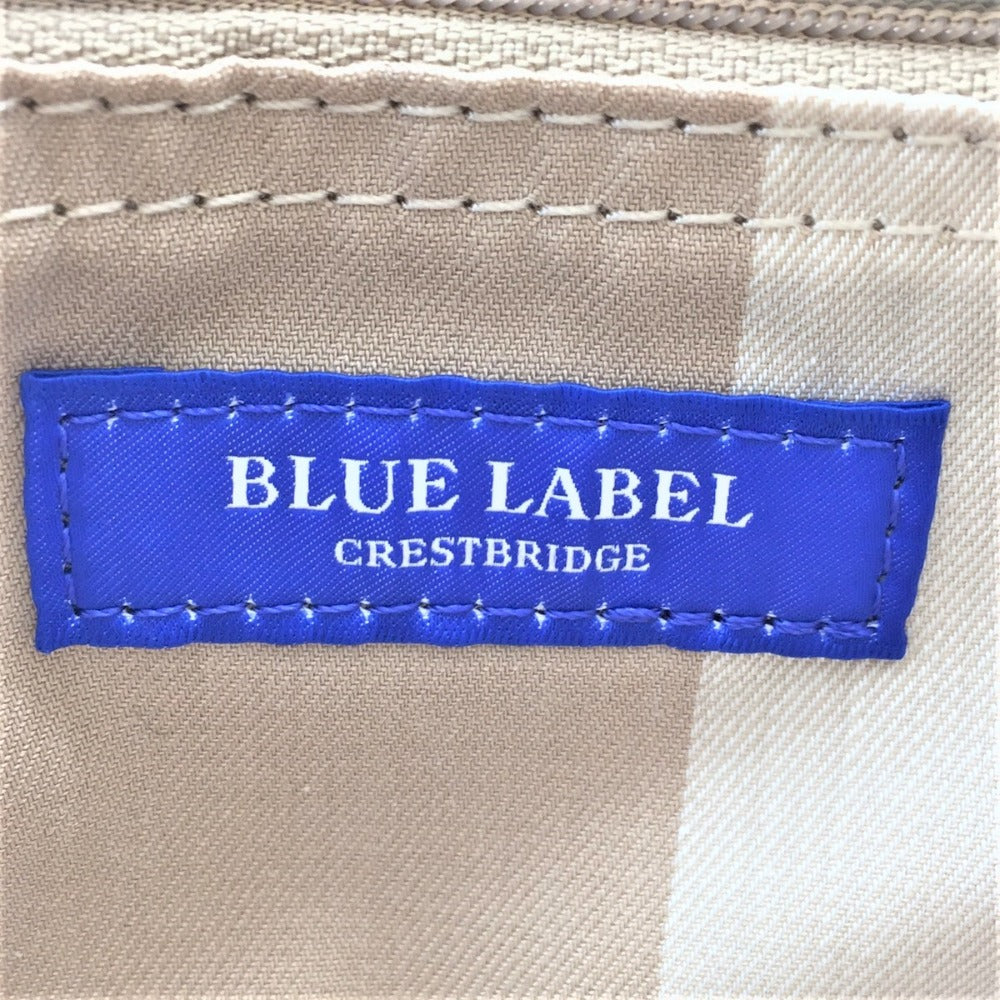 BLUE LABEL CRESTBRIDGE (ブルーレーベルクレストブリッジ) トートバッグ BLUE LABEL CRESTBRIDGE トートバッグ カーキ リボン 55122-704 三陽商会 55122-704 美品