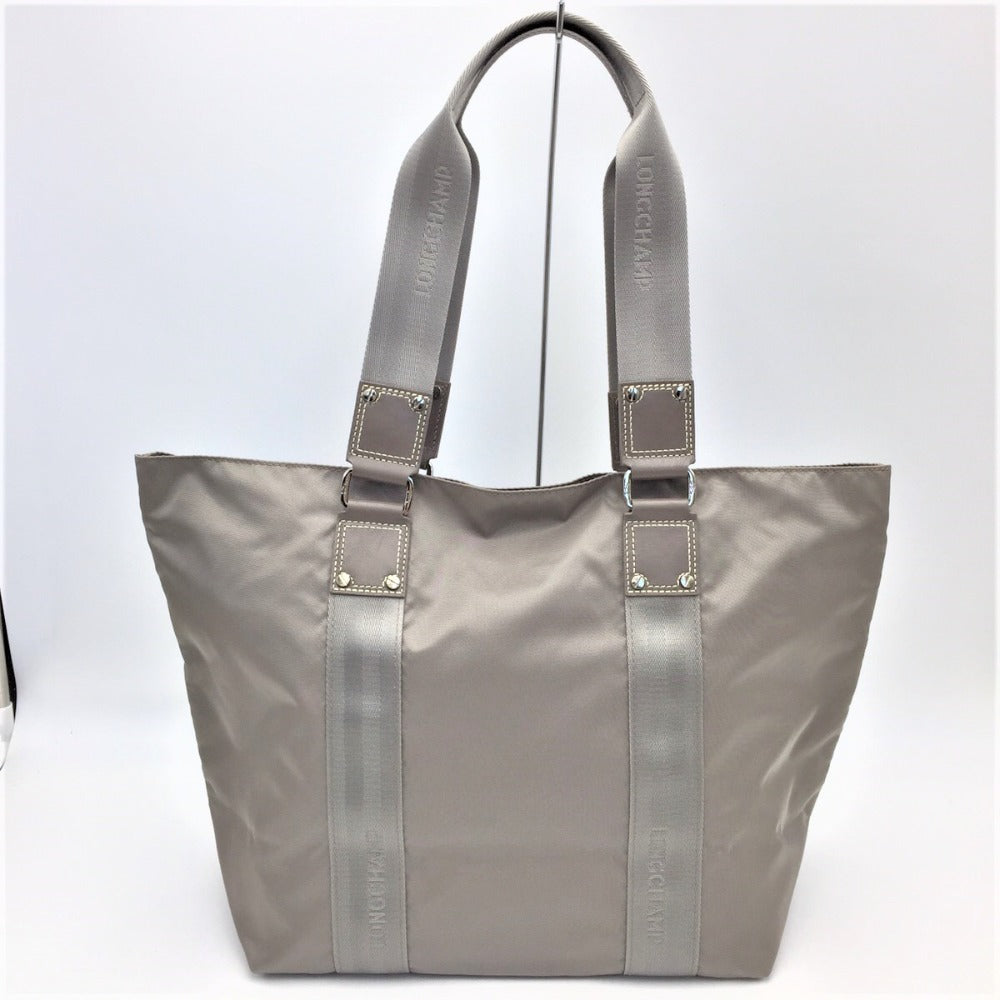 Longchamp (ロンシャン) トートバッグ LONGCHAMP ロンシャン ナイロントートバッグ グレージュ 美品
