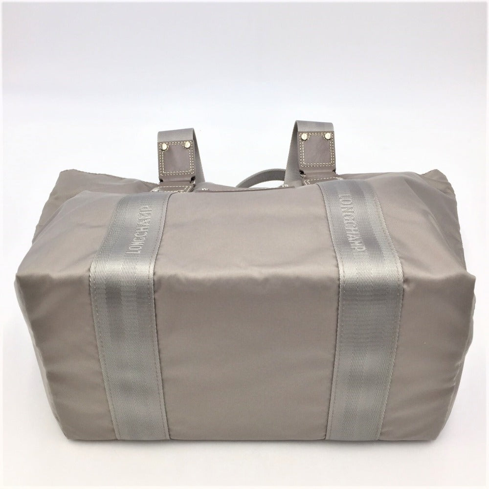 Longchamp (ロンシャン) トートバッグ LONGCHAMP ロンシャン ナイロントートバッグ グレージュ 美品