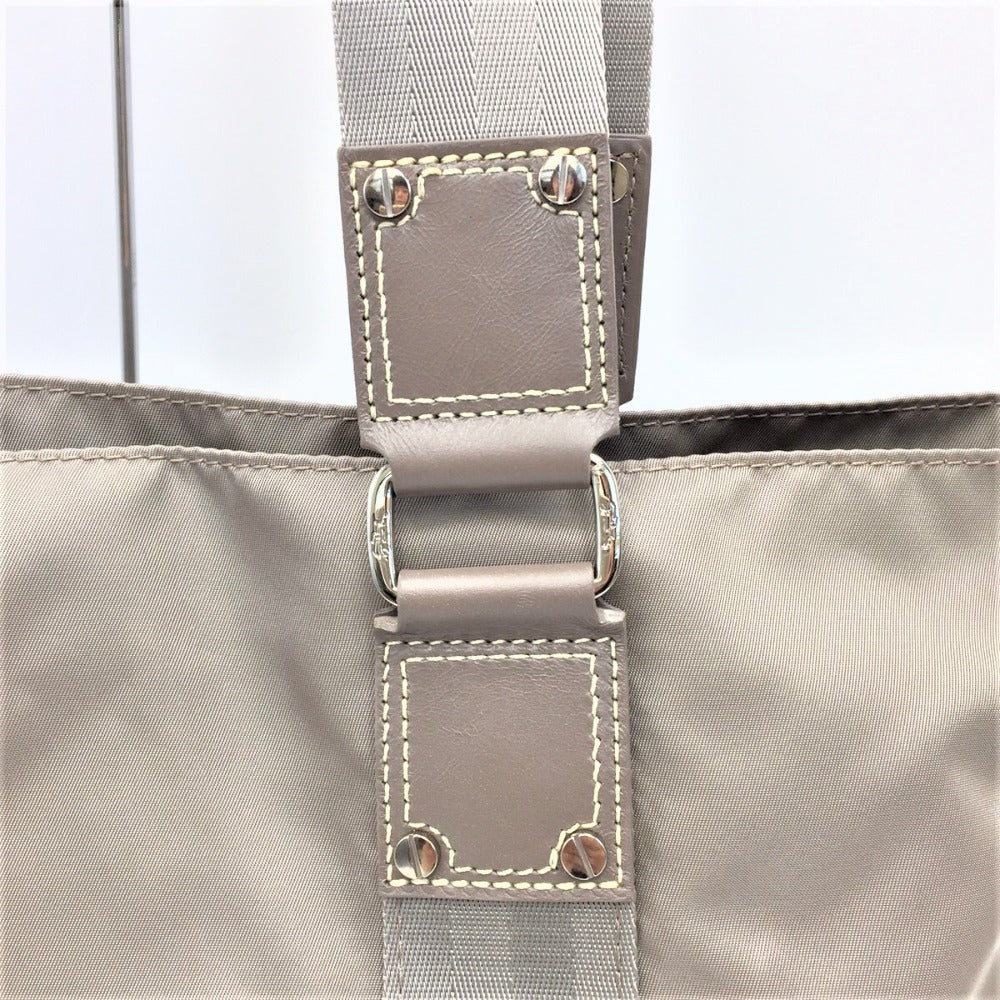 Longchamp (ロンシャン) トートバッグ LONGCHAMP ロンシャン ナイロントートバッグ グレージュ 美品