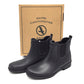 AIGLE (エーグル) ブーツ AIGLE　CARVILLE　カーヴィル ラバーサイドゴア レインシューズ ブラック　37　23.5cm　3831E 3831E 長さ25cm 美品
