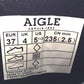 AIGLE (エーグル) ブーツ AIGLE　CARVILLE　カーヴィル ラバーサイドゴア レインシューズ ブラック　37　23.5cm　3831E 3831E 長さ25cm 美品