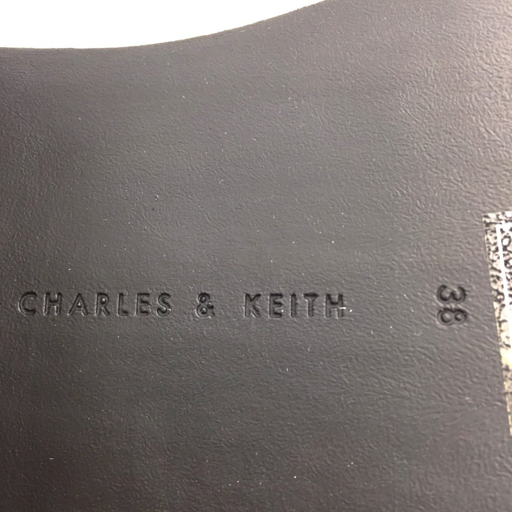 Charles & Keith チャールズアンドキース ブーツ スクエアトゥステッチ