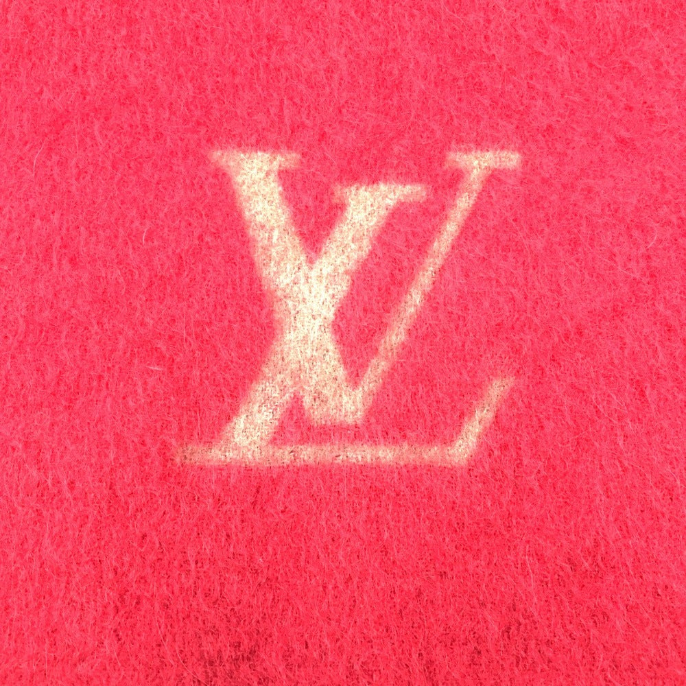 LOUIS VUITTON (ルイ・ヴィトン) マフラー LV　エシャルプ ジェラム LVロゴ　カシミア マフラー　レッド　408836　M71286 美品