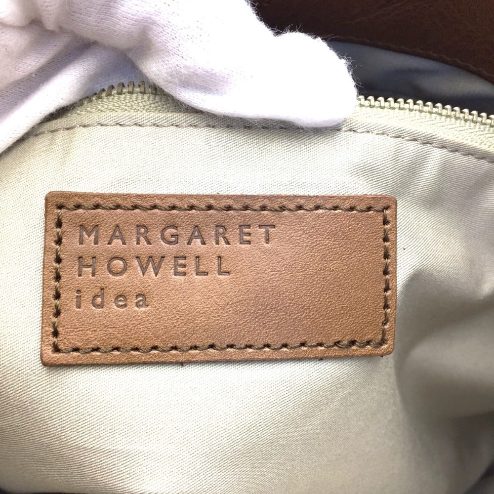 MARGARET HOWELL idea (マーガレットハウエル アイデア) トートバッグ MARGARET HOWELE idea　レザートートバッグ　キャメル 美品