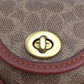 COACH (コーチ) キーホルダー COACH　ミニサドル バッグチャーム　シグネチャーキャンバス　キーリング　C5438 美品