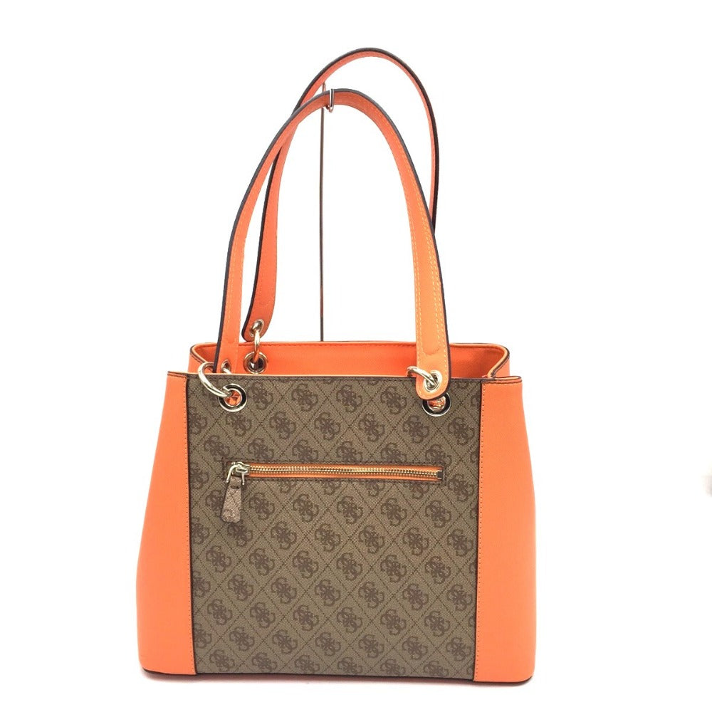 Guess (ゲス) トートバッグ GUESS　モノグラム柄トートバッグ　モノグラム×オレンジ　11220836/sk669136 美品