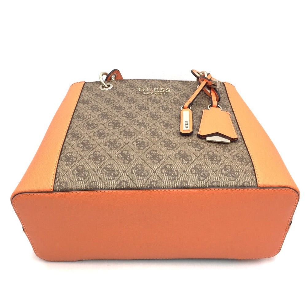 Guess (ゲス) トートバッグ GUESS　モノグラム柄トートバッグ　モノグラム×オレンジ　11220836/sk669136 美品