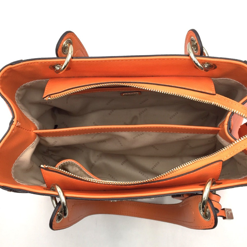 Guess (ゲス) トートバッグ GUESS　モノグラム柄トートバッグ　モノグラム×オレンジ　11220836/sk669136 美品