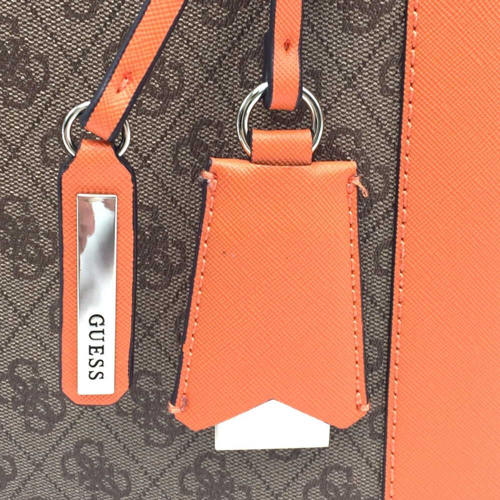 Guess (ゲス) トートバッグ GUESS　モノグラム柄トートバッグ　モノグラム×オレンジ　11220836/sk669136 美品