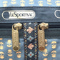 LeSportsac (レスポートサック) ショルダーバッグ Lesportsac　ショルダーバッグ　7507　ブルーグレー小花柄　刺繍ストラップ　ポーチ無し 美品