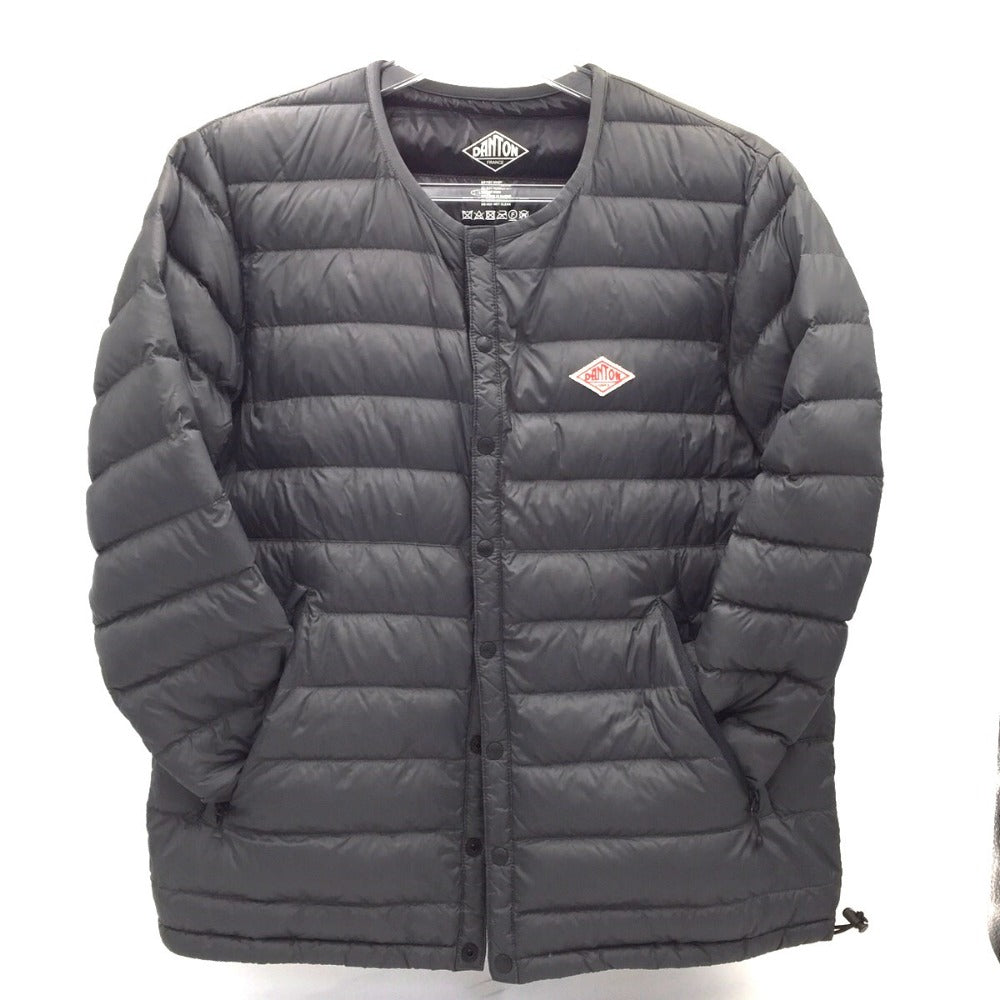 Danton (ダントン) ダウンジャケット DANTON　クールネックインナーダウンジャケット　チャコルグレー　38　M　JD-8748 美品