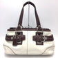 COACH (コーチ) トートバッグ COACH　オールレザー トートバッグ バイカラー　ホワイト×ブラウン　10536 美品