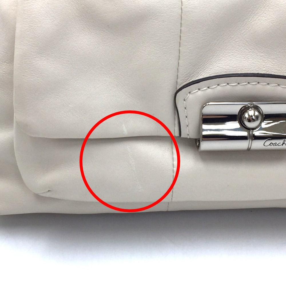 COACH (コーチ) ハンドバッグ COACH クリスティンレザー サッチェル2wayハンドバッグ ホワイト 14782
