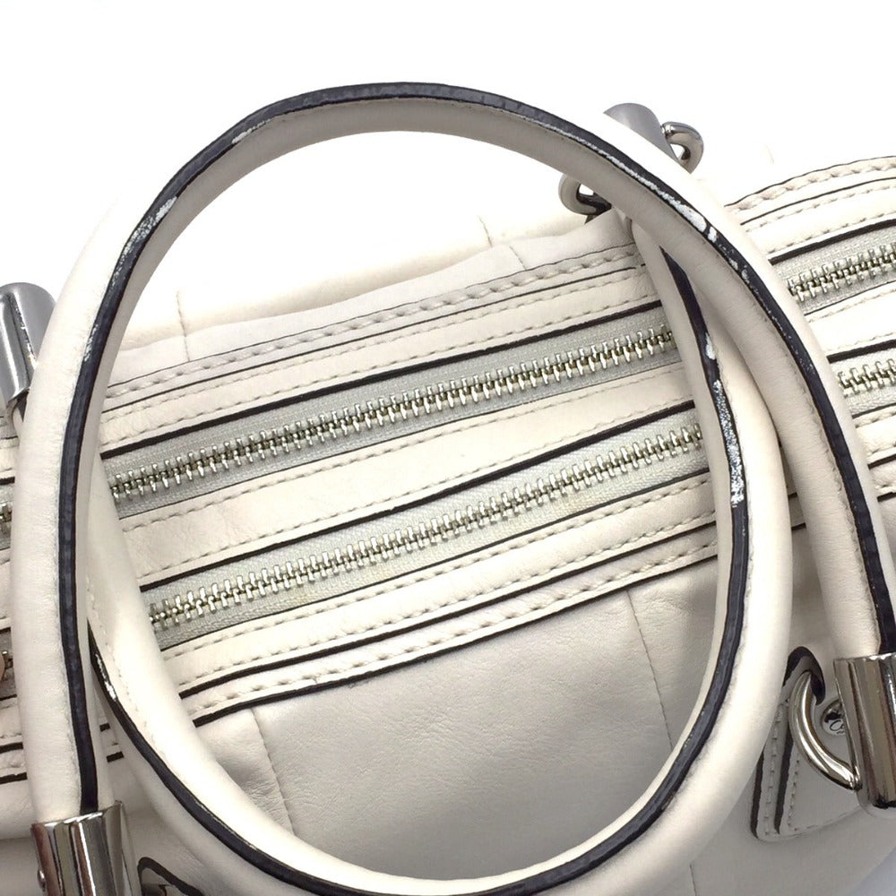 COACH (コーチ) ハンドバッグ COACH クリスティンレザー サッチェル2wayハンドバッグ ホワイト 14782