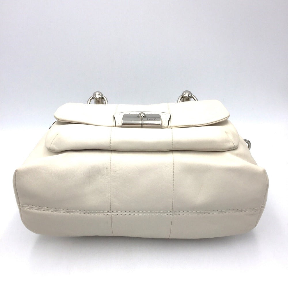 COACH (コーチ) ハンドバッグ COACH クリスティンレザー サッチェル2wayハンドバッグ ホワイト 14782