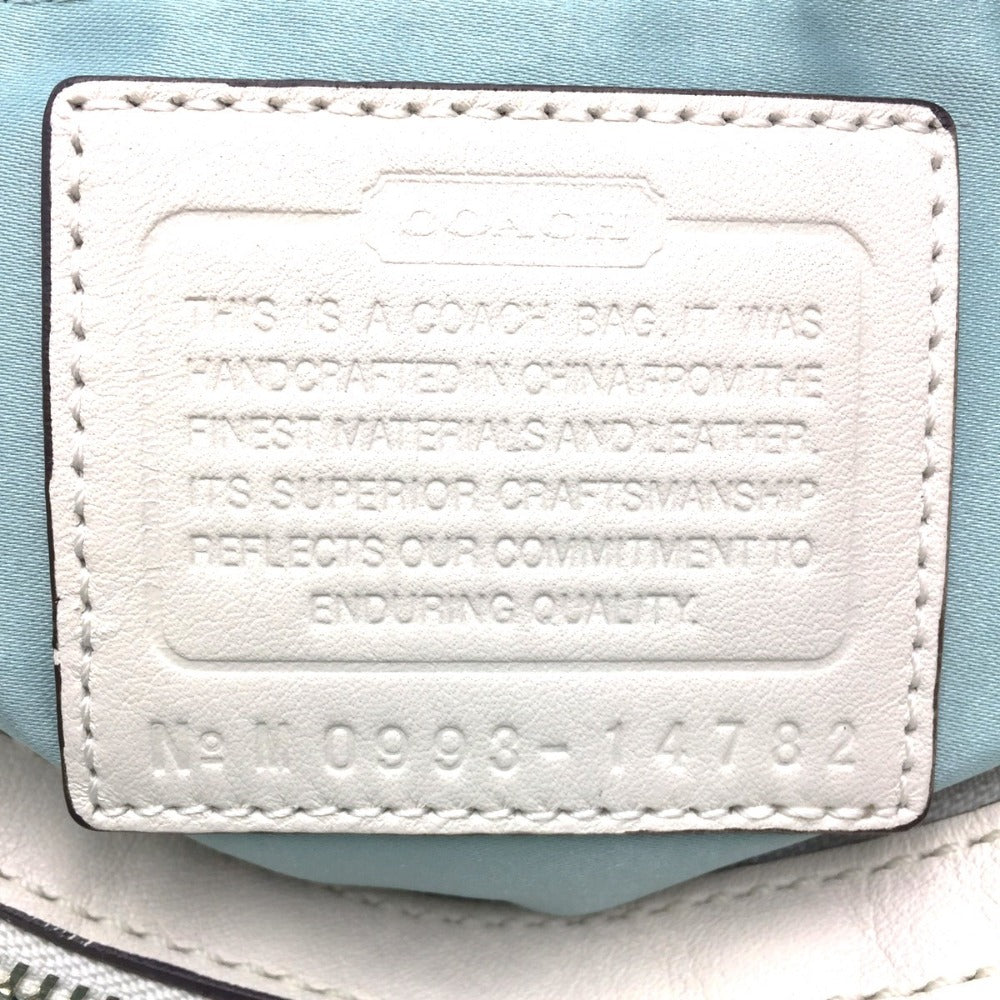 COACH (コーチ) ハンドバッグ COACH クリスティンレザー サッチェル2wayハンドバッグ ホワイト 14782