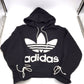 adidas アディダス ベリスタ パーカー フーディー M ブラック EC1897 美品