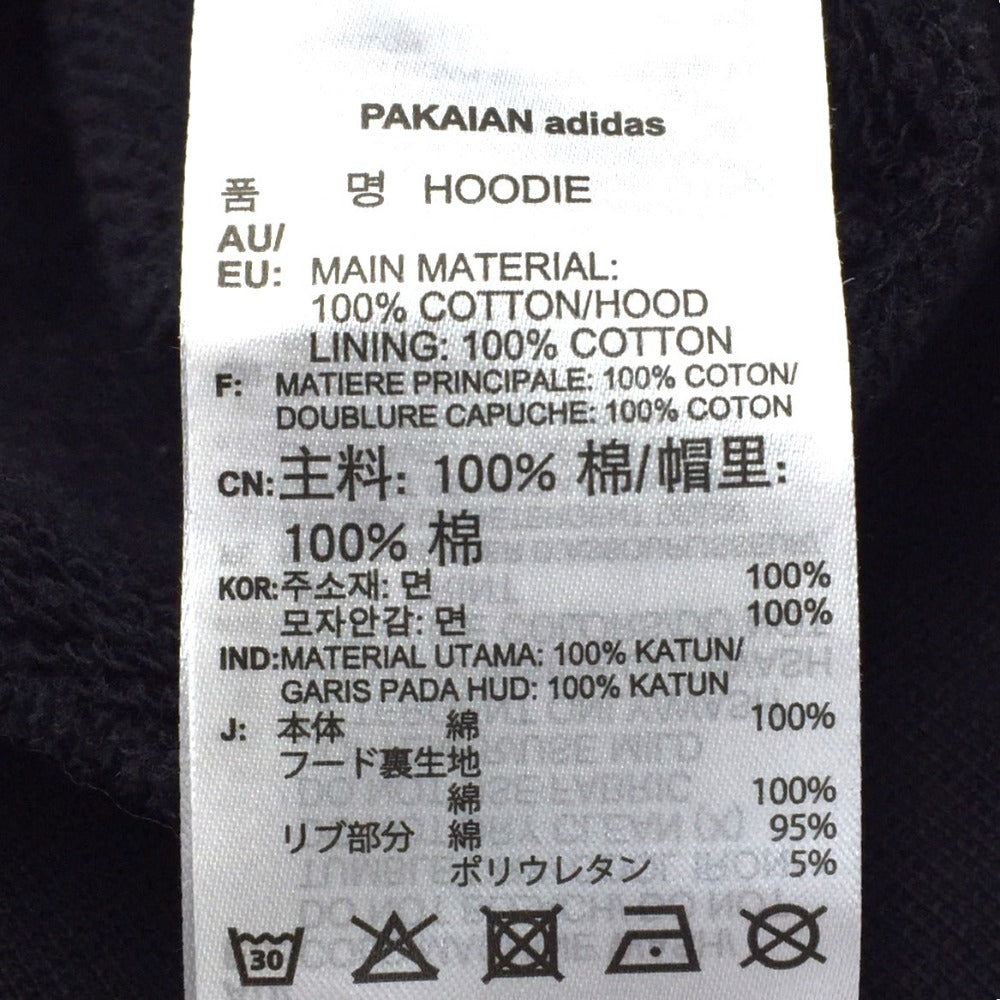 adidas アディダス ベリスタ パーカー フーディー M ブラック EC1897 美品