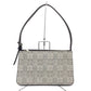 BURBERRY (バーバリー) ショルダーバッグ BURBERRY ワンショルダーバッグ グレー チェック キャンバス×レザー 美品
