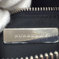 BURBERRY (バーバリー) ショルダーバッグ BURBERRY ワンショルダーバッグ グレー チェック キャンバス×レザー 美品