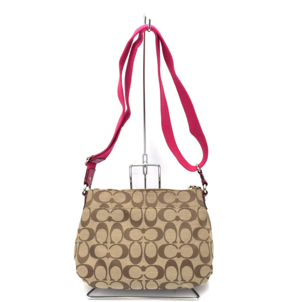 COACH (コーチ) ショルダーバッグ COACH デイジー ポピーシグネチャー スウィング ショルダーバッグ F48755 美品